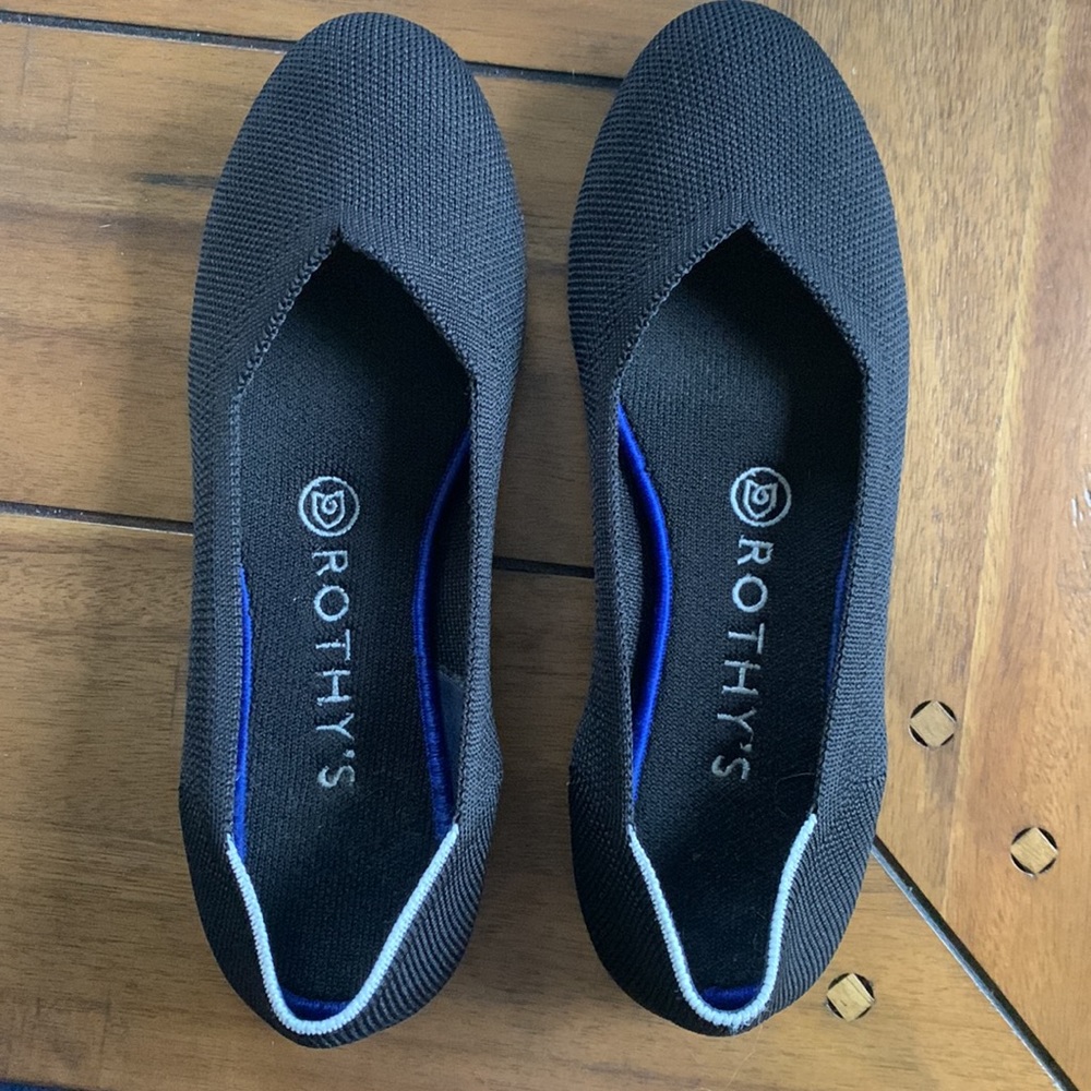 Rothy’s black flats size 7